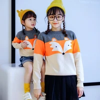 new year family sweater for dad mom son daughter winter matching clothes parent child autumn knitted tops kids cute knit clothes