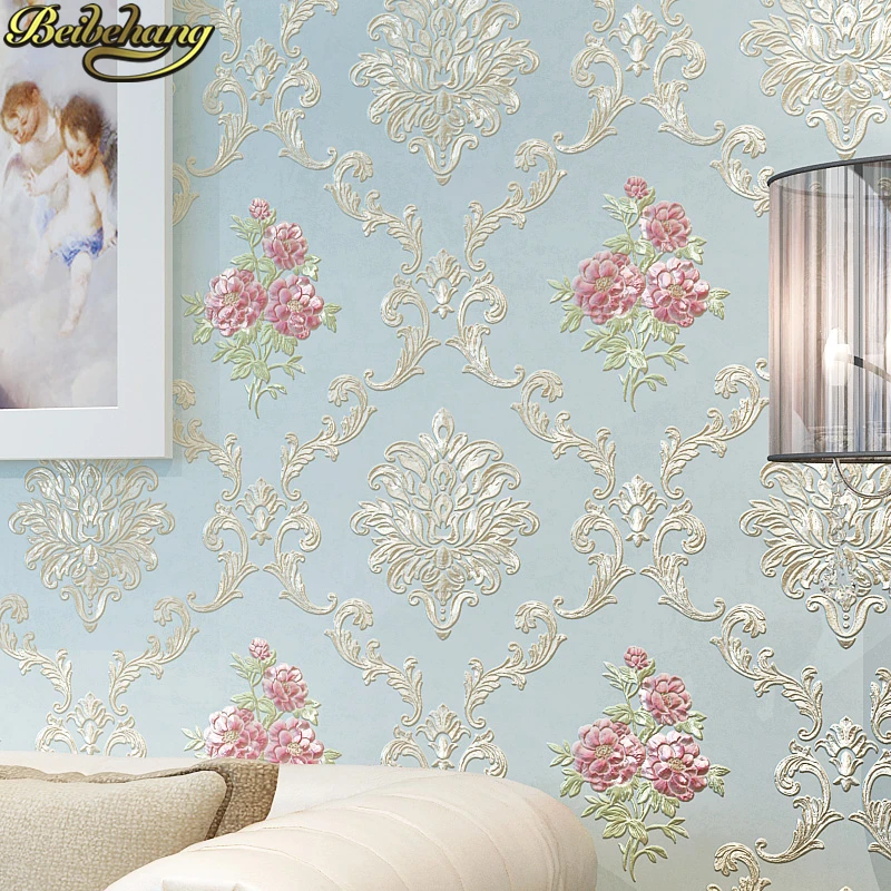 Самоклеющиеся розовые 3D стерео наклейки на стену теплые пастырские свежие обои