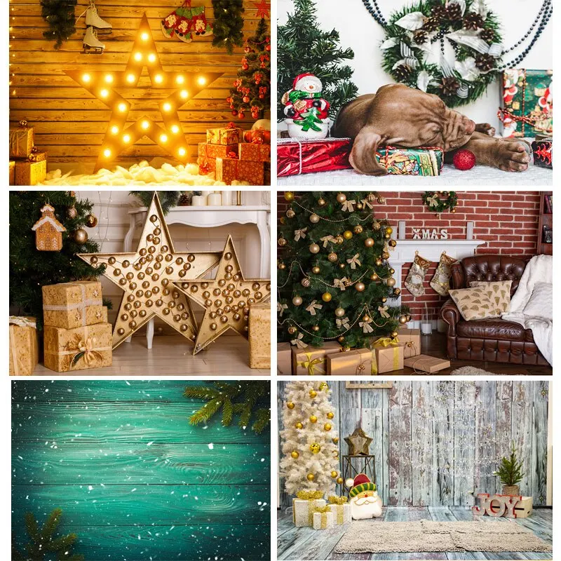 

Vinyl Custom Photography Backdrops Christmas day Theme Photography Background 91106DJ-21