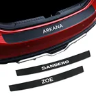 Автомобильный бампер, отделка багажника, наклейка из углеродного волокна для RENAULT ARKANA KAPTUR Megane SANDERO LOGAN ESCAPE TALISMAN ZOE Duster RS LINE