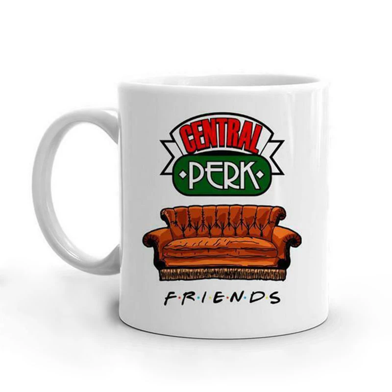 

350ml Central Perk Friends Mugs Travel Beer Porcelain Coffee Tea Kitchen Cup Friends Gift