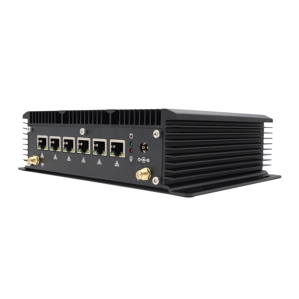 Topton безвентиляторный мини ПК Intel Core i5-7267U Celeron 3865U брандмауэр Pfsense роутер 4 * USB3.0 2 RS232