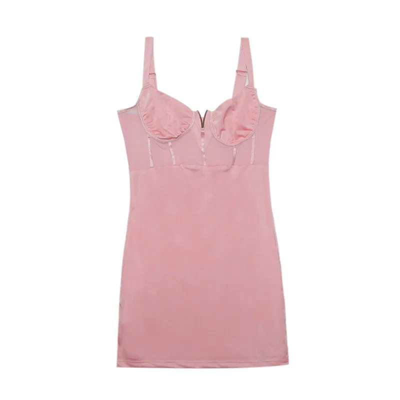 

2020 Sexy Pink Women Dress Summer Fashion Black Hollow Out Tight Mini Bandage Dresses V-neck Short Dress Party Women L1030