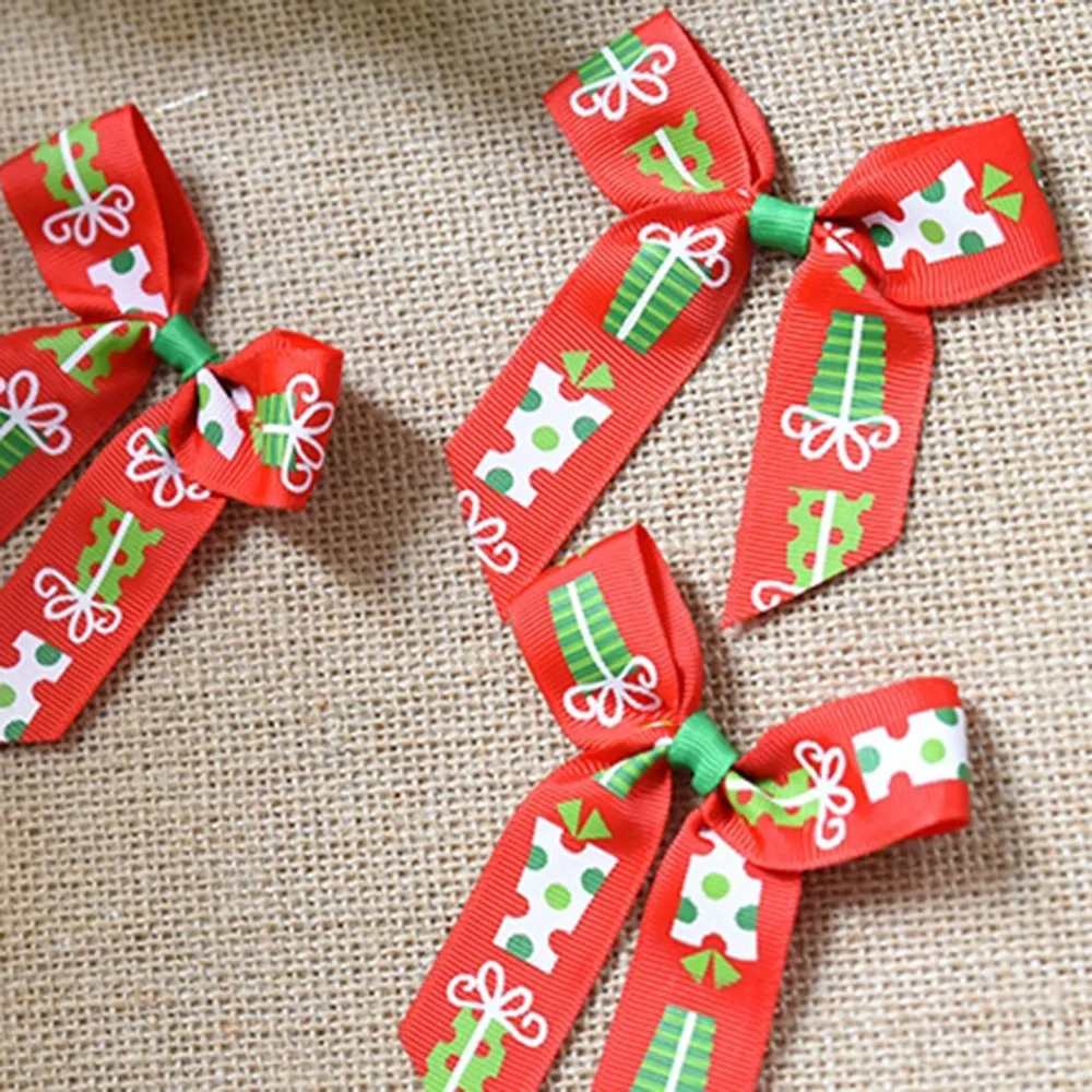 2 м рождественские корсажные ленты Санта-Клаус елка лента с рисунком DIY Девушки