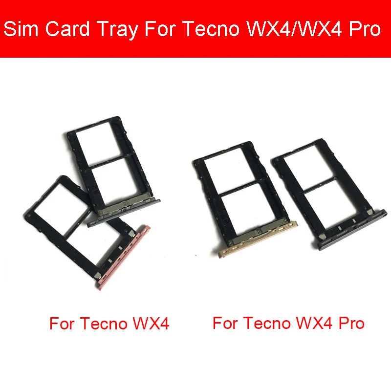 SIM-лоток для Tecno WX4 с преобразователем Micro SD, профессиональным считывателем SIM-карт и заменяемым держателем слота.