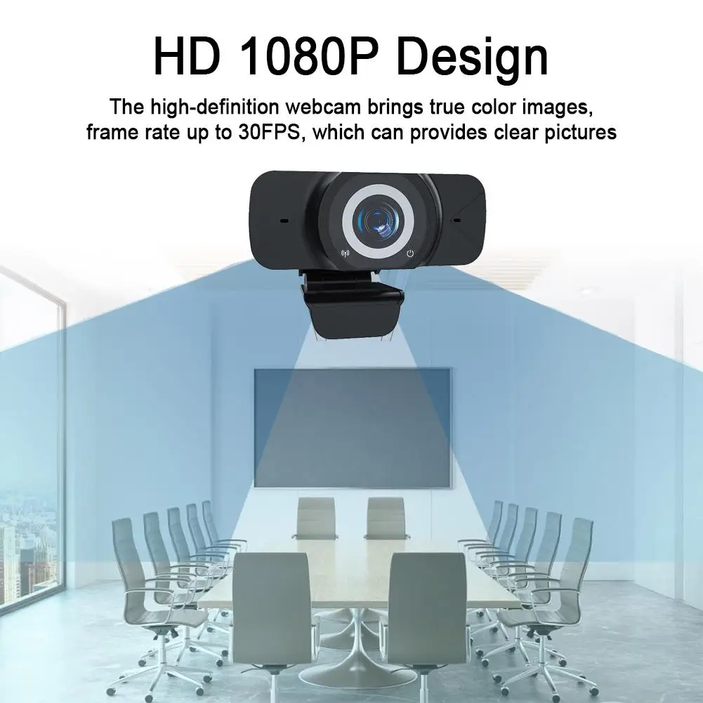 

30FPS Webcam Full Hd 1080p Usb Pc Web Camera 1920*1080 Mini Digital Web Cam Built-in Stereo Microphone For Windows 10/8/7/ XP