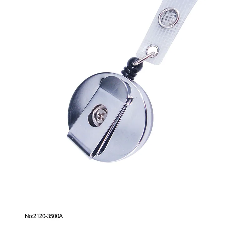 Сверхмощная катушка бейджа с зажимом для ремня и креплениями|Бейджи аксессуары| |