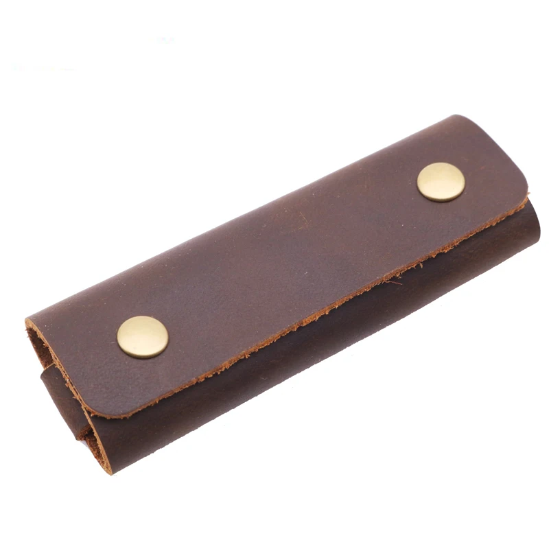 Handmade Genuine Leather Key Wallet Men Women Holder Keychain Pouch Purse Designer Housekeeper Car Small Key Case Keys Pouch