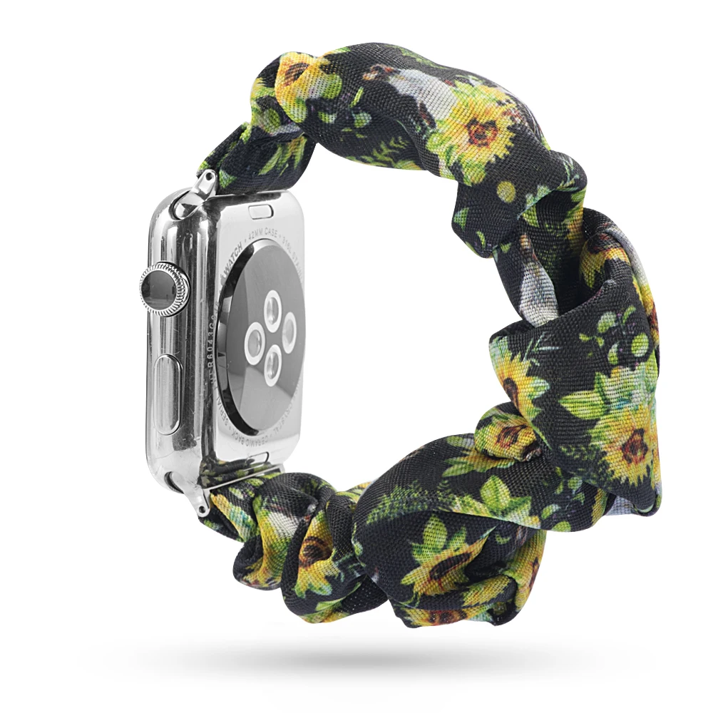 Новая мода резинка для волос эластичный ремешок для часов для Apple Watch 38 мм/40 мм 42 мм/44 мм Рождественский подарок браслет печатная ткань - Цвет ремешка: 31