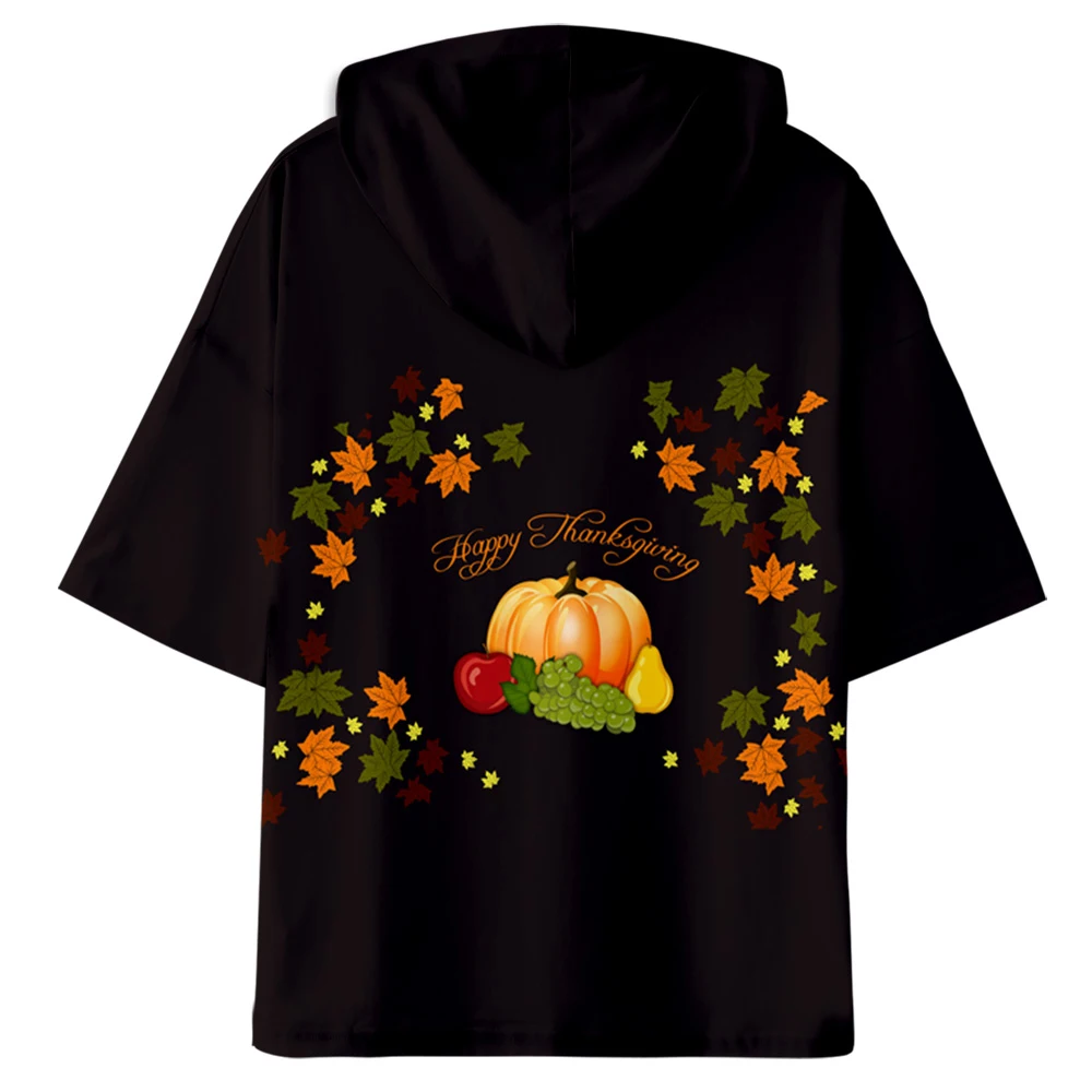 Футболка с 3D принтом на День Благодарения толстовки K Pop Повседневная футболка