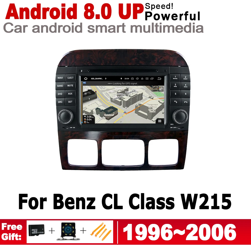 Автомобильный мультимедийный плеер 2 Din для Mercedes Benz CL Class W215 1996 ~ 2006 NTG Android радио
