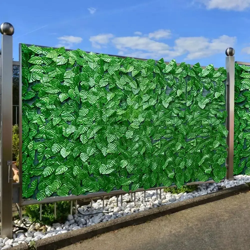 

Outdoor Garden Backyard Balcony Leaves Artificial Leaf Privacy Fence Roll Wall Landscaping Privacy Fence Screen Screening Fence