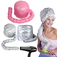 professional comfort home portable salon hair dryer cap hood bonnet attachment silver color haircare bonnet dryer attachment
