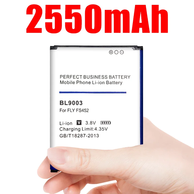 100% новый 2550mAh BL9003 BL 9003 литий ионный аккумулятор для Fly FS452 Nimbus 2 bl9003