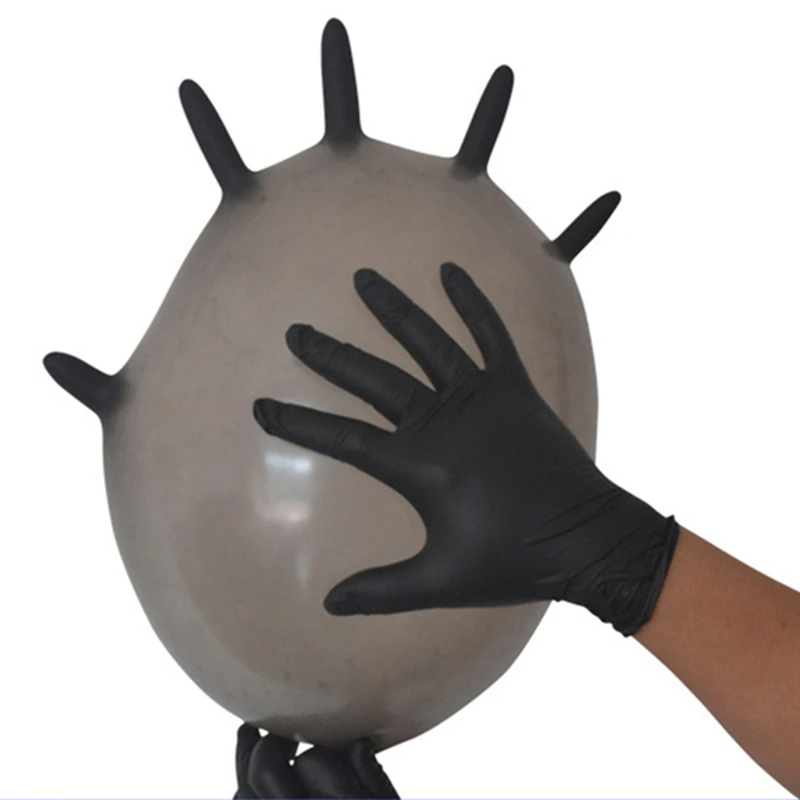 100 шт XL одноразовые латексные перчатки универсальные нитриловые лабораторные