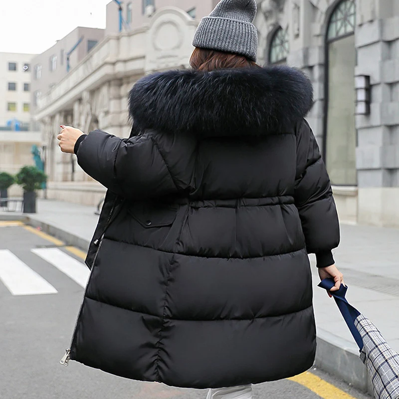 Fitaylor Новая зимняя Женская хлопковая куртка пальто с капюшоном теплый большой