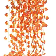 7 54 футов искусственные Кленовые Листья лозы поддельные