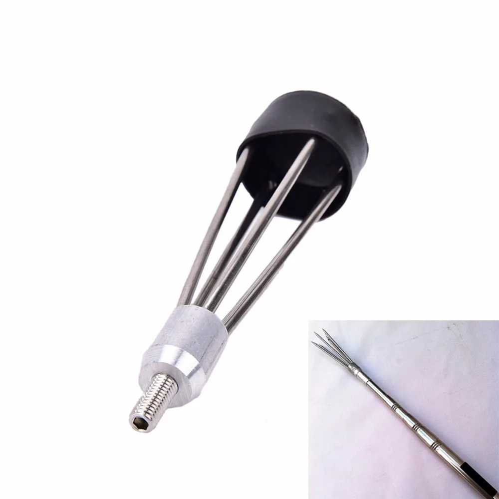 

5 Prong Barbs Diving Harpoon Fish Spear Fork Stainless Steel Fishing Ice Breaker Drill Tackle Box tool Fishing Accessory