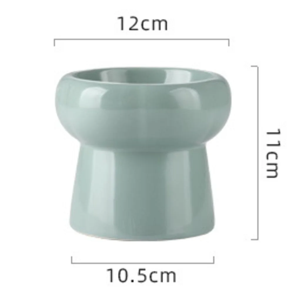

Ceramic Puppy Elevated Raise Bowl Cat Dog Feeder Food Water Raise Feeding Food Prevent Obesity Household Bottle Pet Supplies
