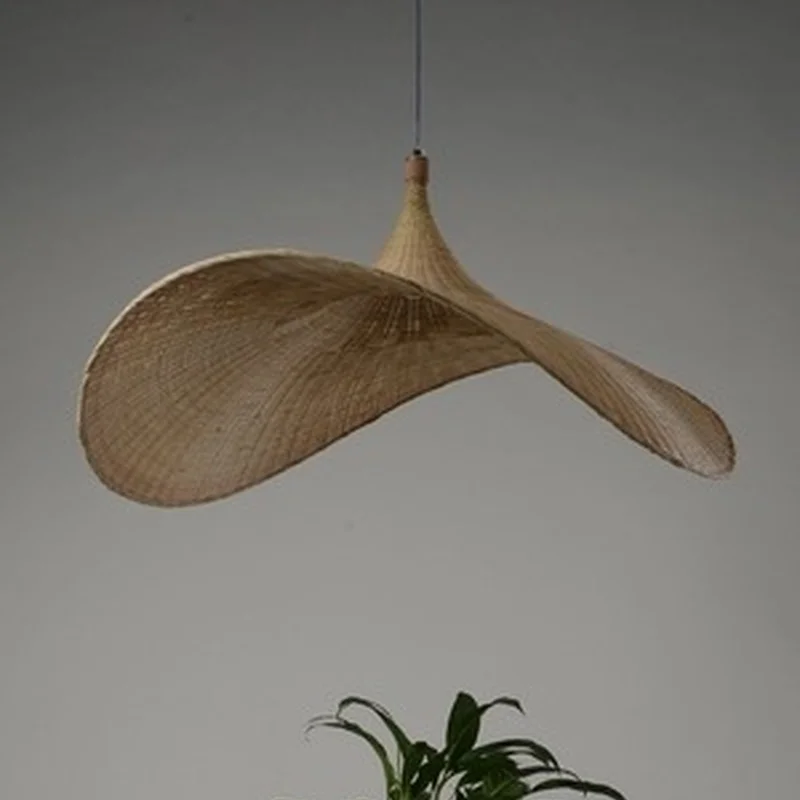 Подвесные светильники с соломенной шляпой китайские юго-восточные азиатские