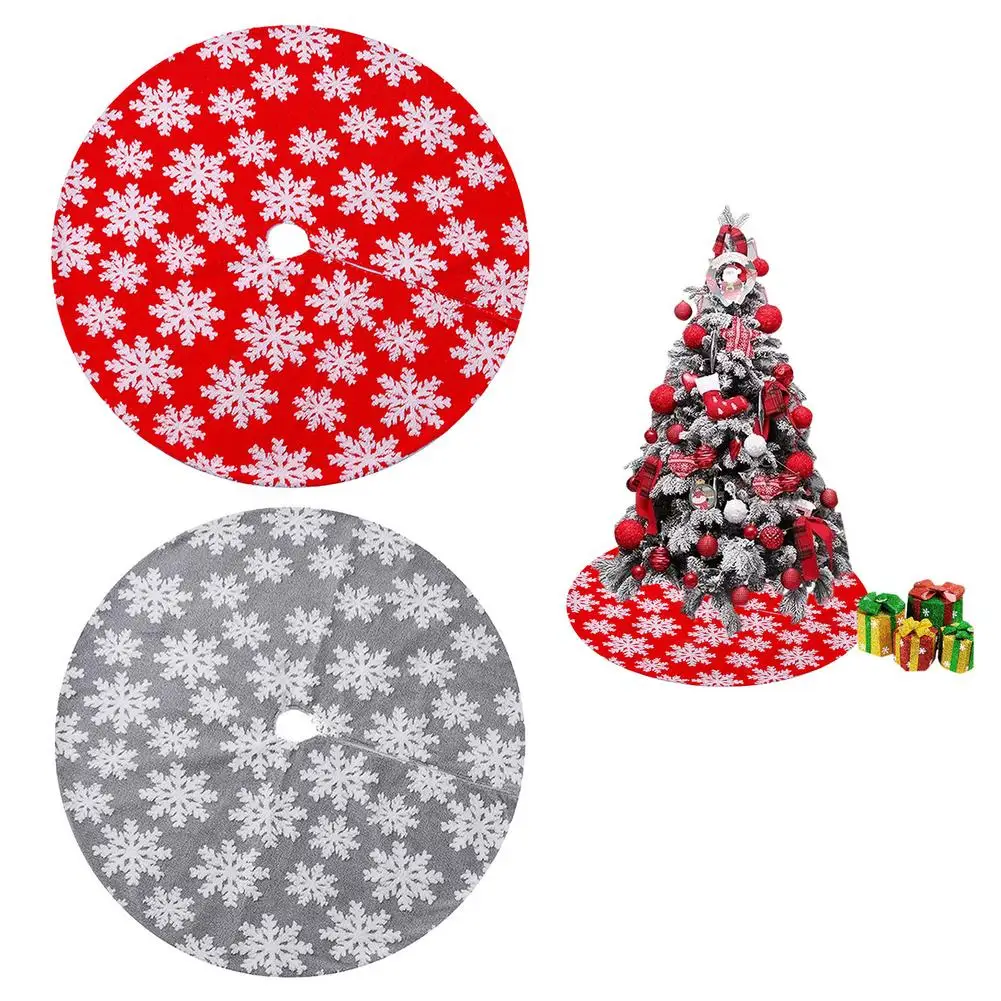 

Юбка для рождественской елки, домашнее рождественское украшение, 120 см, фланелевая круглая юбка для елки, снежинка, коврик для рождественско...