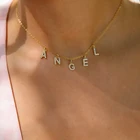 Ожерелье с подвеской в виде букв с алмазным именем