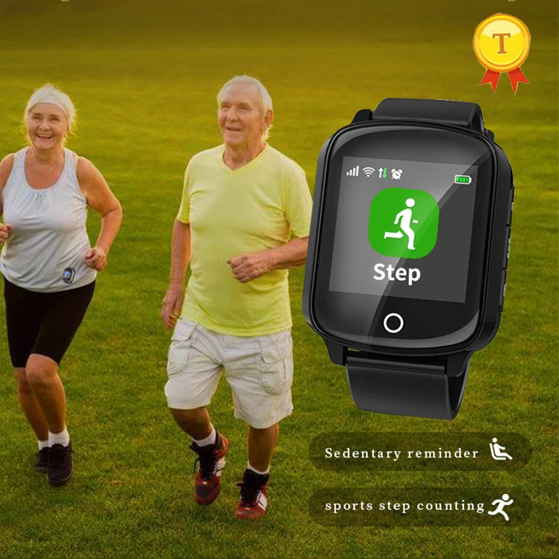 2020 Смарт часы с большим экраном и большими словами для пожилых людей gps Wi Fi SOS