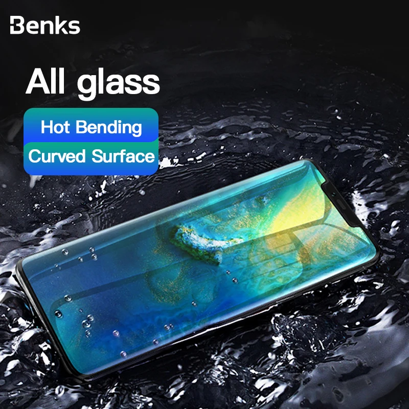 Benks XPRO + AGC изогнутое полное покрытие закаленное стекло для huawei Mate20 Pro