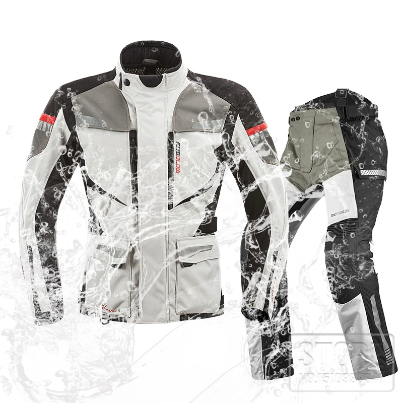 Мужские мотоциклетные водонепроницаемые теплые куртки MOTOBOY локомотивные