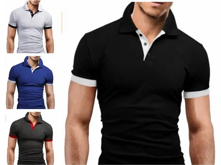 Ropa de Hombre Polo camisa 5xl hombres casual Delgado transpirable verano Polo camisa 10 цветов Hombre sólido manga corta