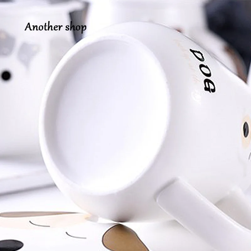 Креативная керамическая кружка в скандинавском стиле с изображением животного