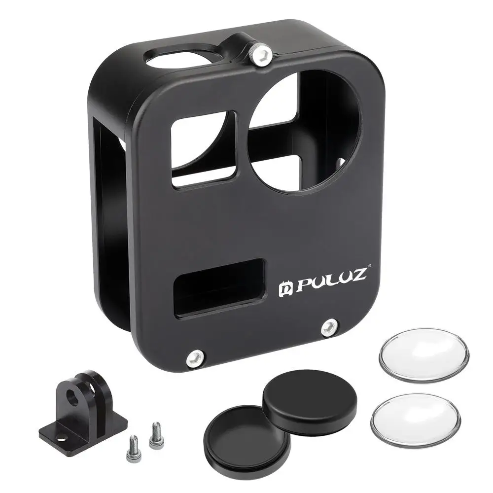 

Camera Housing Shell Case Cover CNC Aluminum Alloy Protective Cage For GoPro Max Panoramic Sports Camera & Lens Cap