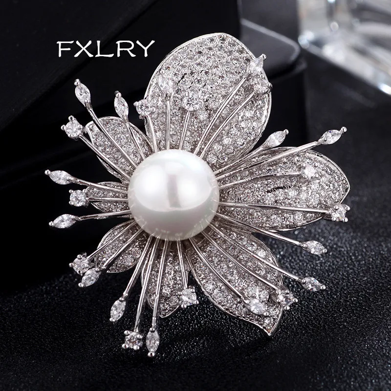 FXLRY романтическое Новое поступление Модный женский белый цвет фианиты ААА