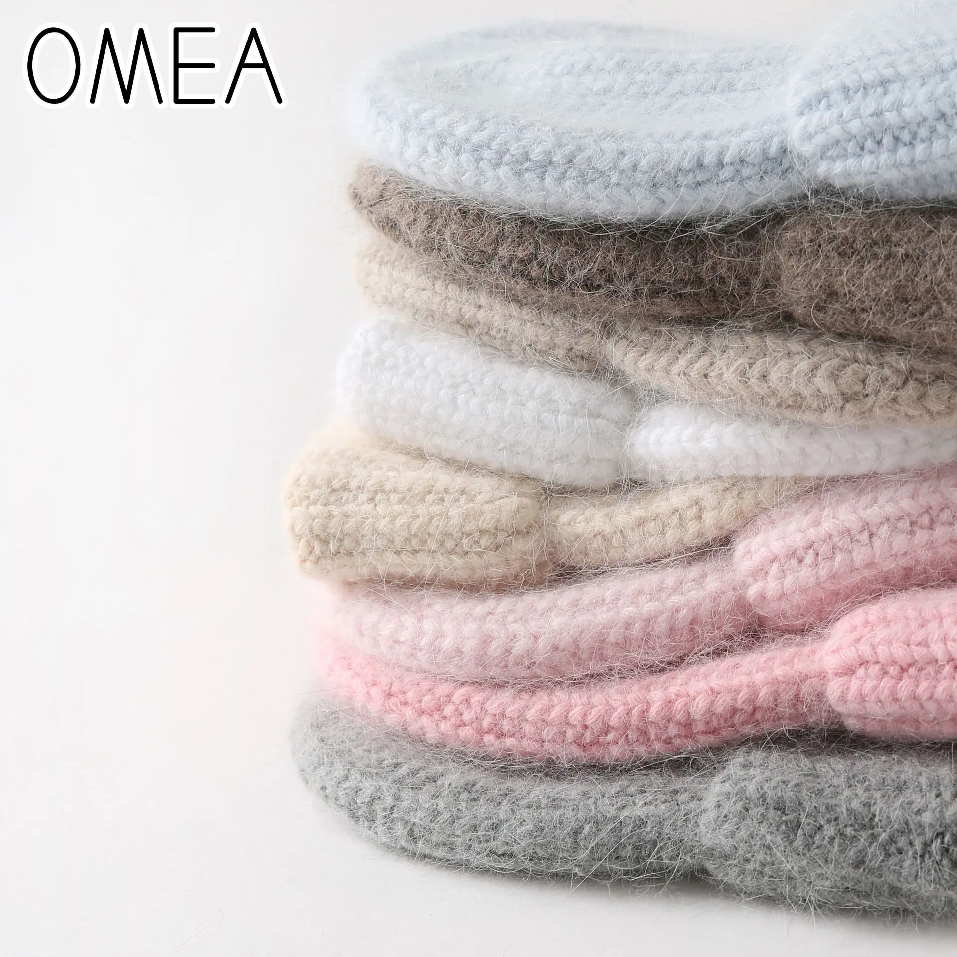 Зимняя шапка OMEA из Ангорского меха кролика Женская шерстяная Мужская Подарочная