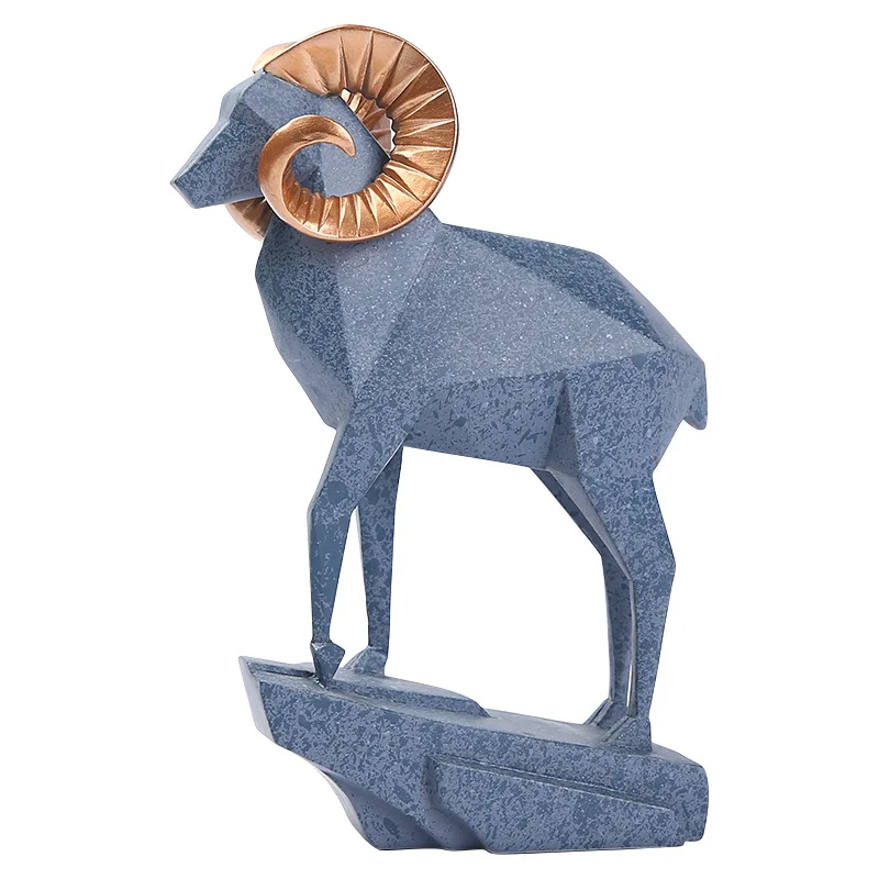 

Sheep Statue Resin Sculpture Home Decor Animal Figurine Nordic Decoration Home Decoration Accessories