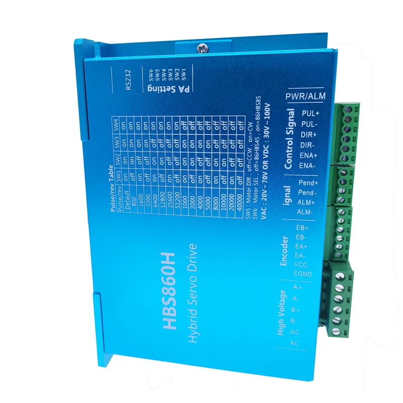 HBS86H драйвер серводвигателя HBS860H Гибридный шаг сервопривода привода с портом RS232