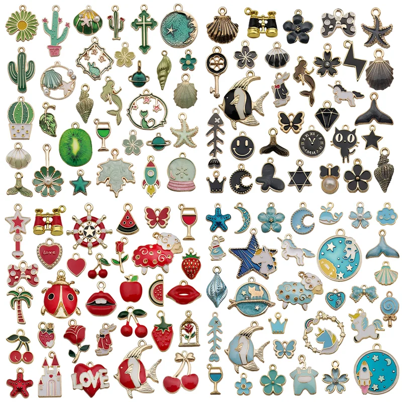 31 шт. эмалевые подвески для браслетов ожерелий сережек|Шармы| |