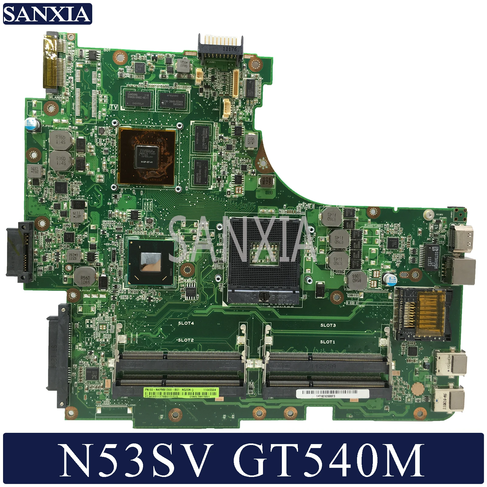 KEFU N53SV материнская плата для ноутбука ASUS N53SV N53SN N53SM оригинальная материнская плата GT540M-1GB
