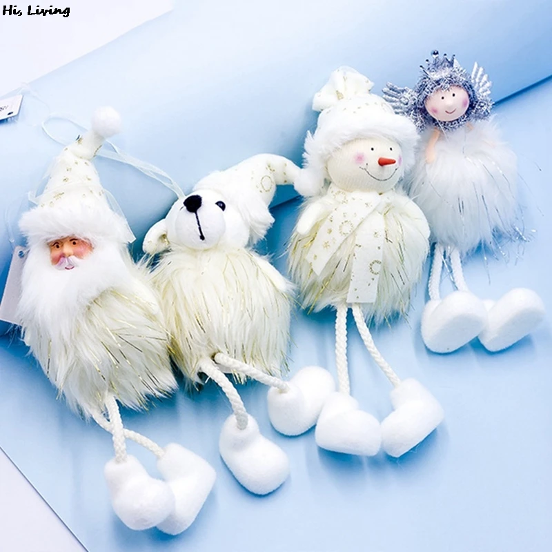 Новогодние и рождественские плюшевые украшения для кукол Санта-Клауса 2021