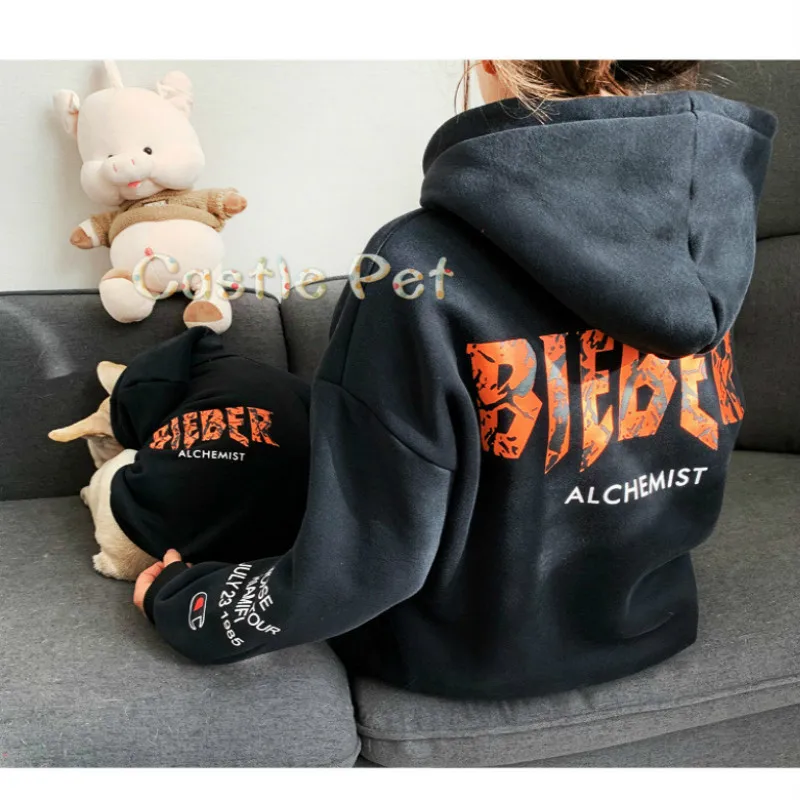 Теплая толстовка с капюшоном для щенка Зимняя Толстая Толстовка собаки