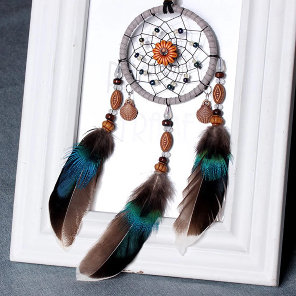 Ручная работа маленький Ловец снов колокольчики автомобильный подвесной