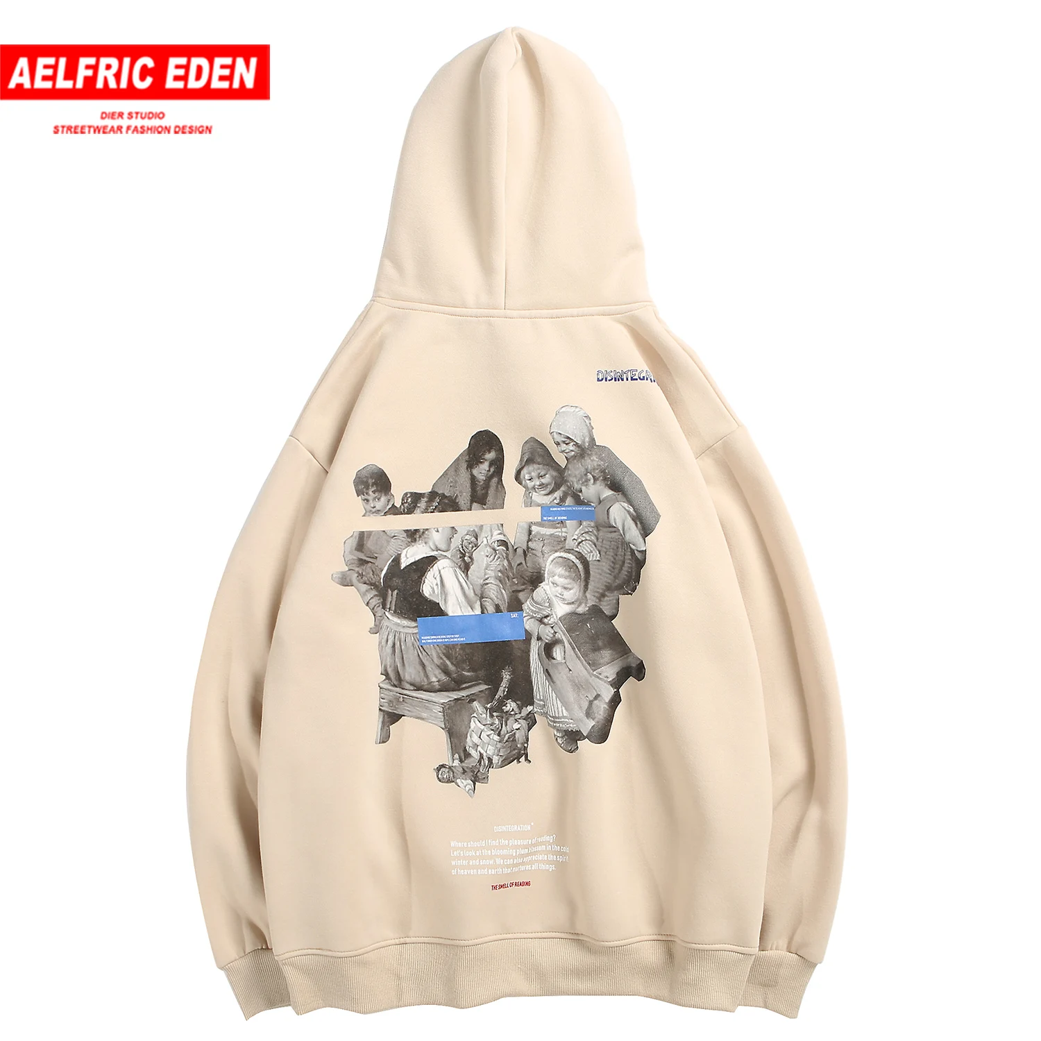 Мужская Толстая Толстовка Aelfric Eden Повседневный хлопковый пуловер в стиле