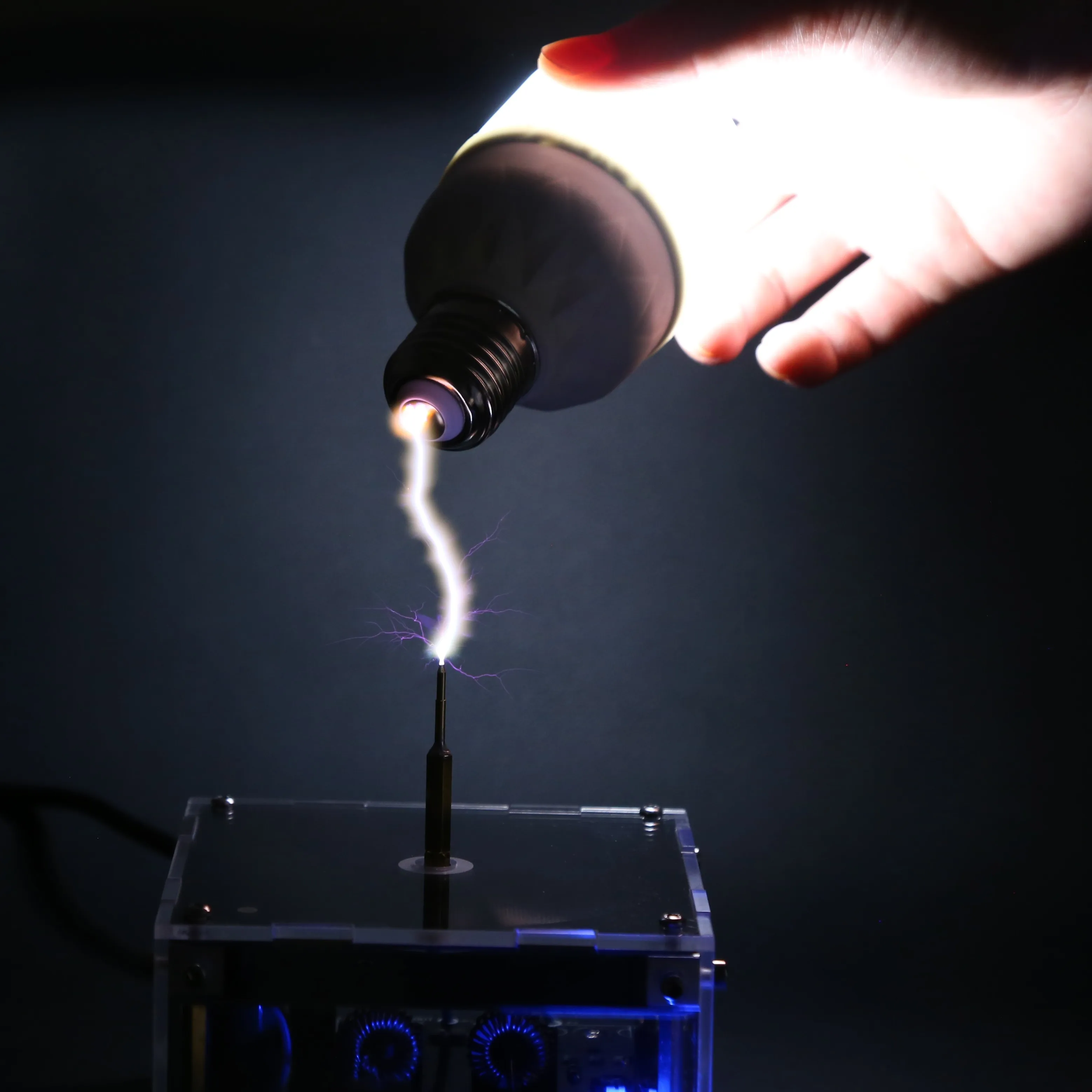 Дуговой генератор Тесла катушка Bluetooth Музыка музыкальная шкатулка искусственная