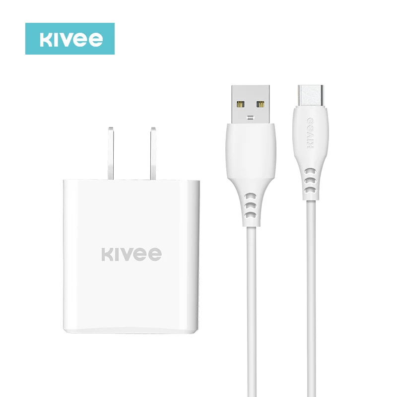 KIVEE USB Type C быстрое зарядное устройство адаптер для iPhone 11 PD Mirco US PlugAdapter настенное