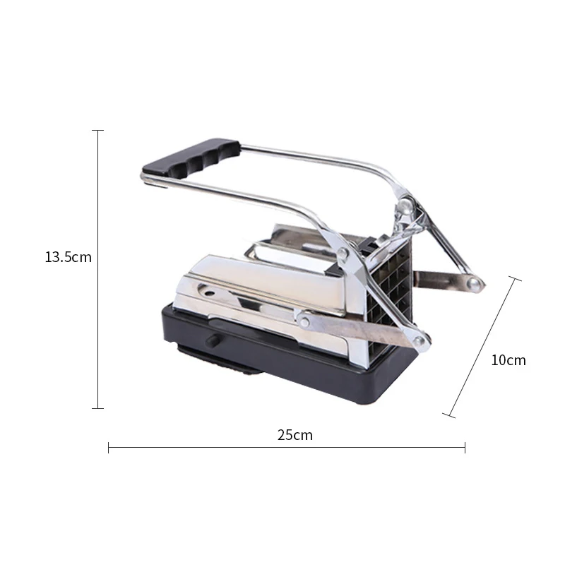 

New Stainless Steel Potato Cutting Machine Non-slip French Fries Cutter Home Use Potato Slicer Chopper Cucumber Kitchen Gadgets