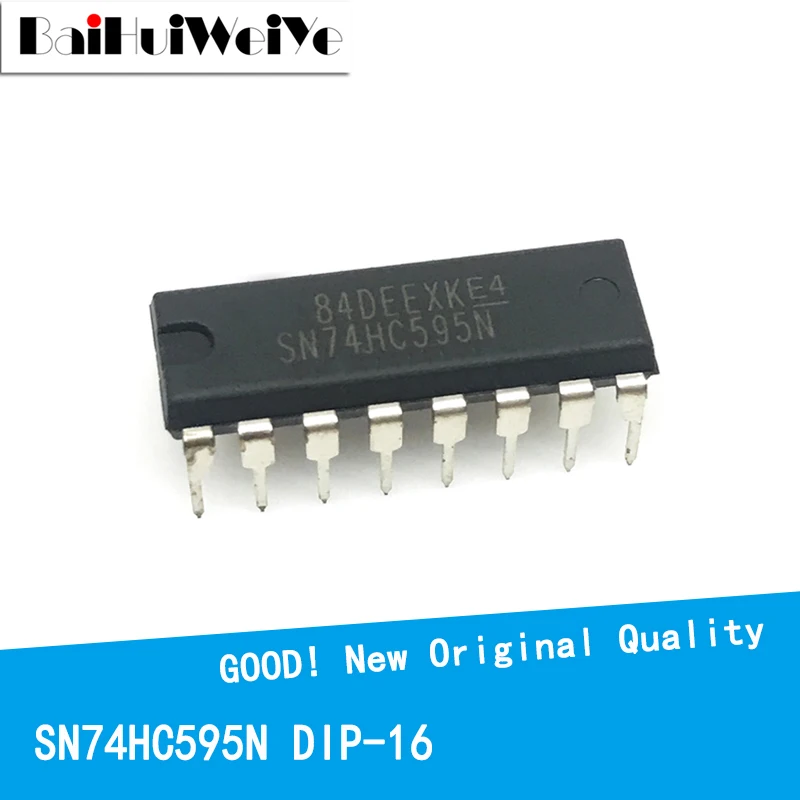 

10PCS/LOTE 74HC595 74HC595N SN74HC595N DIP-16 New Original IC Quad operational amplifier chip DIP16 Good Quality Chipset