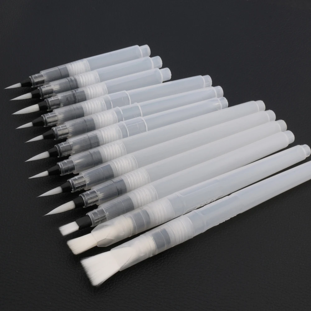 High quality 3pc set Paint Brush Water Color Brush Pen Soft 
