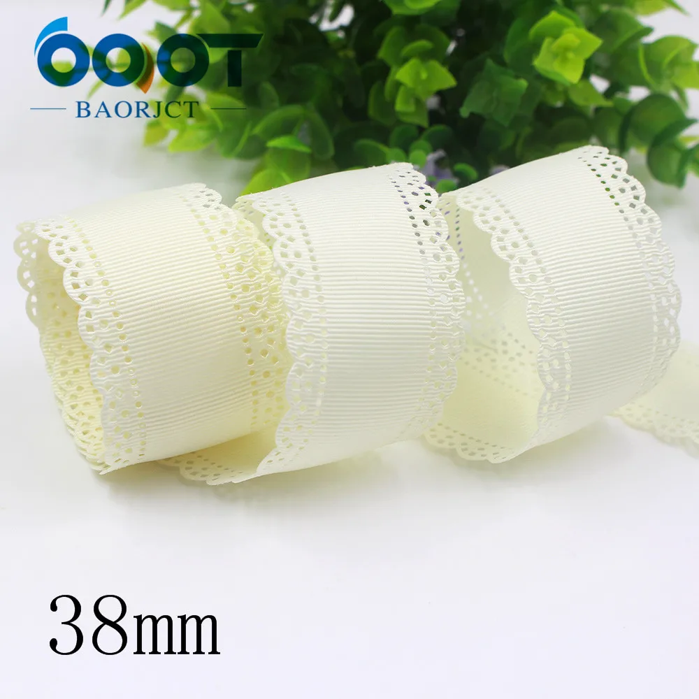 I-19407-889 OOOT BAORJCT I-19407-882, 10 ярдов, горячая Распродажа 38 мм полые цветы сплошная корсажная лента ленты, DIY ручной работы материал, аксессуары для одежды - Цвет: I-19407-889