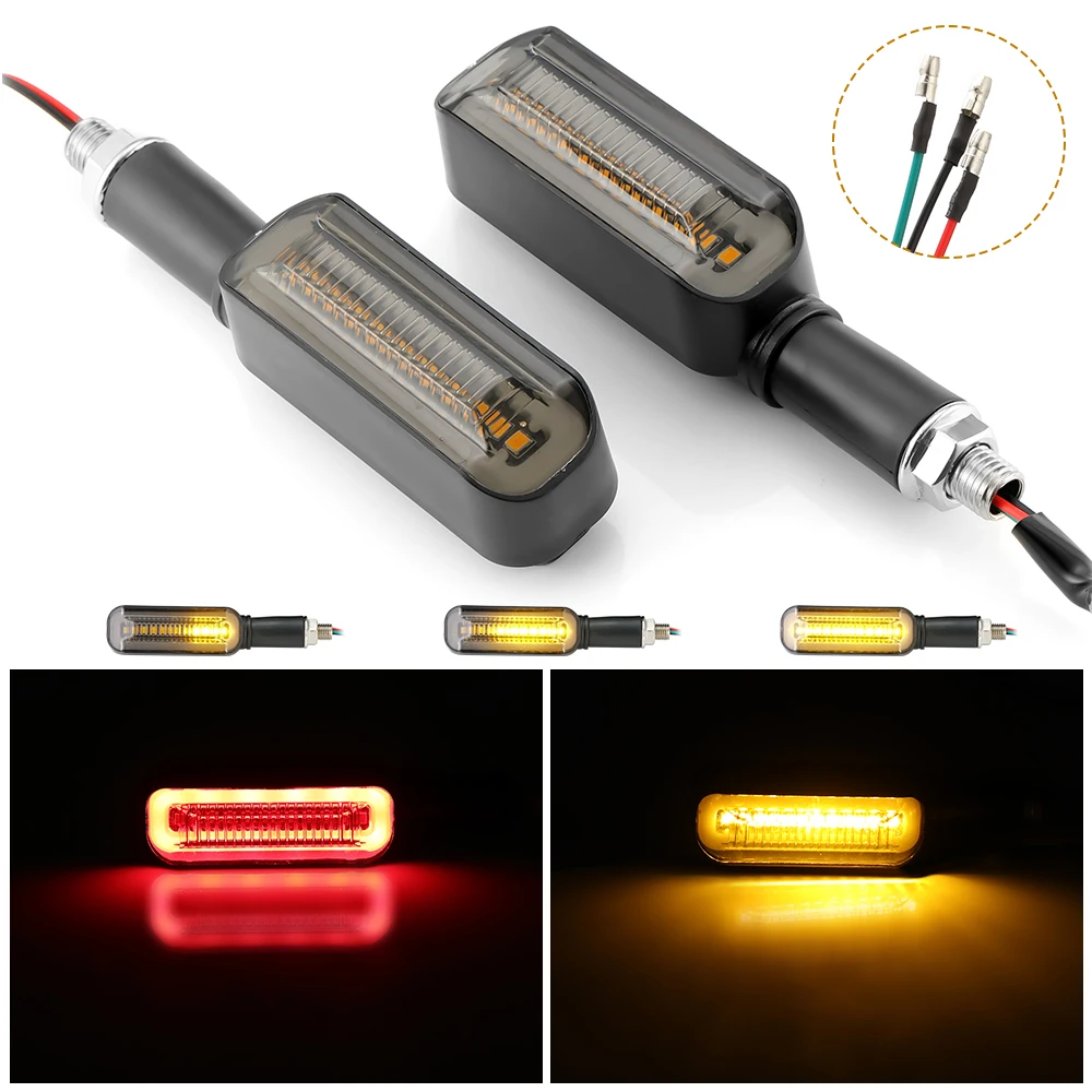 Светодиодный сигнал поворота для мотоцикла 12 В дневные ходовые огни мигающий
