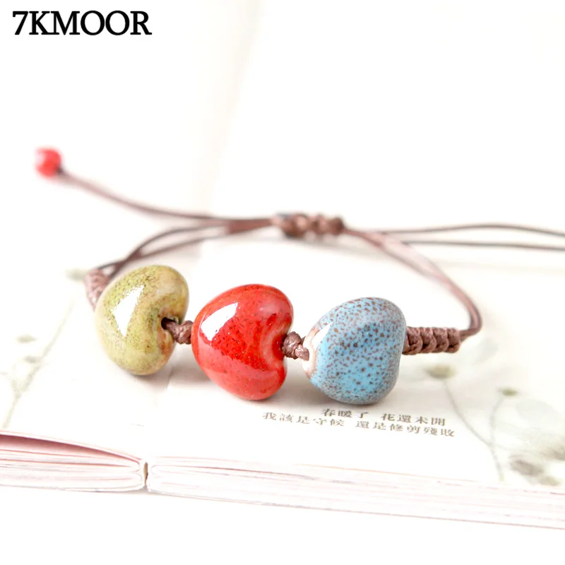 Браслет с керамическими бусинами для женщин и мужчин браслет на ногу со слоном из